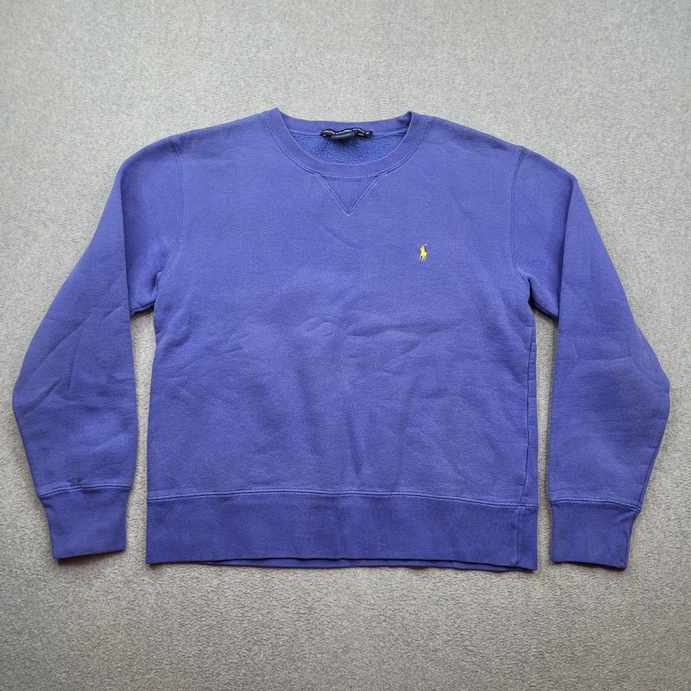 Ralph Lauren Sport Sweatshirt Womens Medium Blue Crewneck Pony Logo